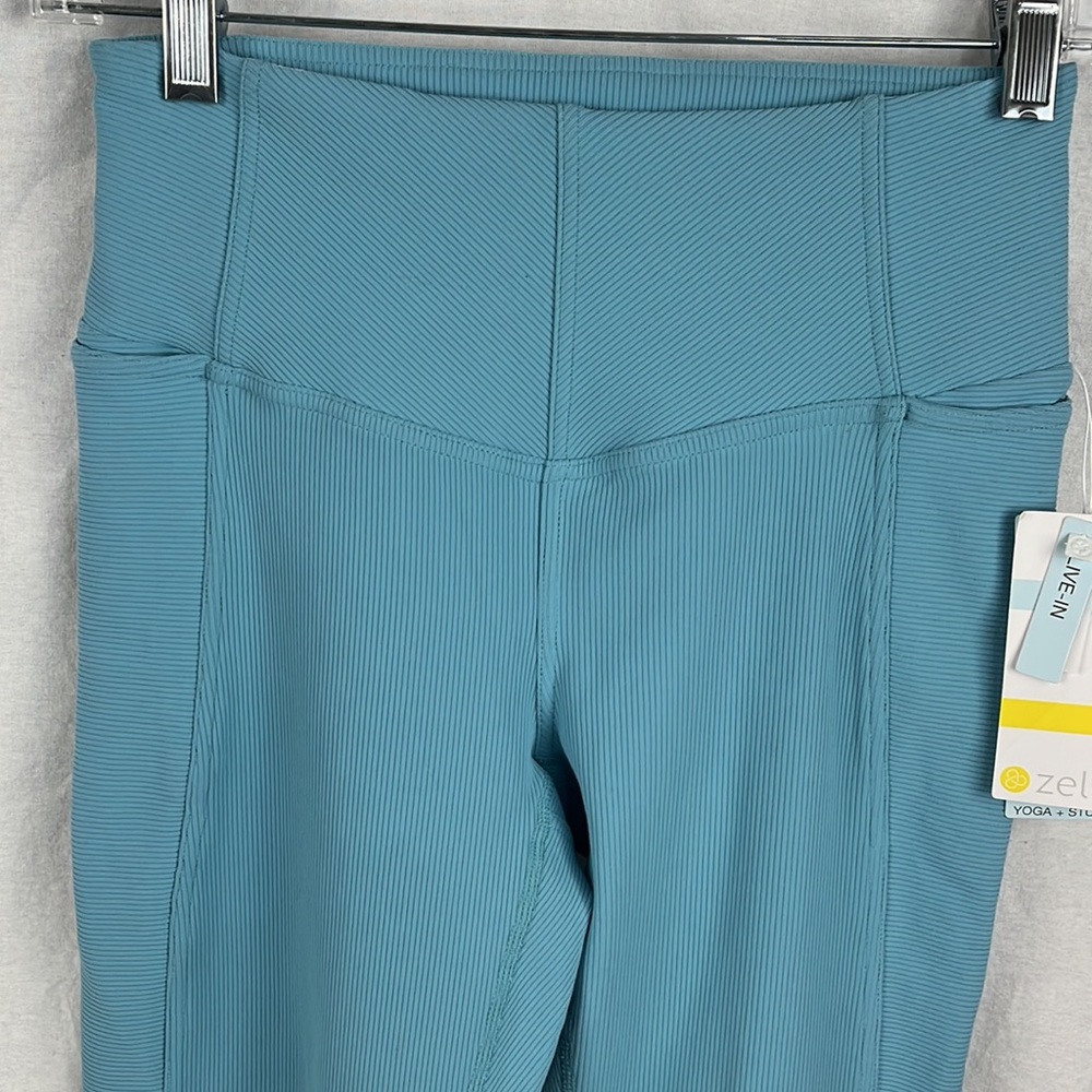 Zella Blue High-Waist Leggings NWT
